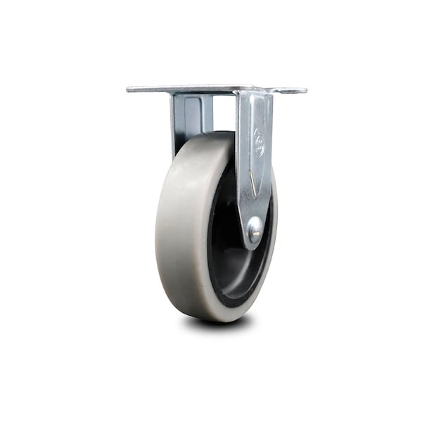 4 Inch Thermoplastic Rubber Wheel Top Plate Rigid Caster
